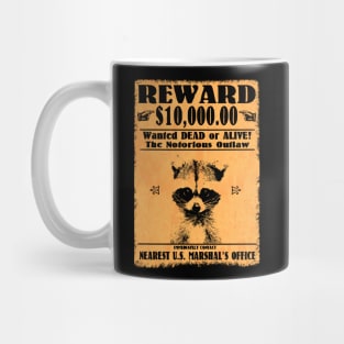 Funny Raccoon Outlaw Mug